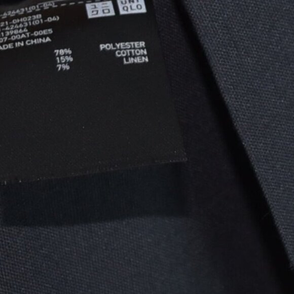 UNIQLO Black Blazer Women’s S Linen Blend Classic - Picture 6 of 7